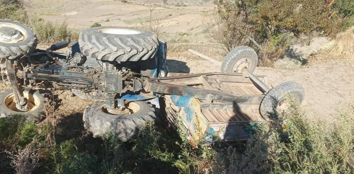 ट्याक्टर दुर्घटना हुँदा १ जनाको मृत्यु