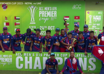 नेपाल एसीसी यु–१९प्रिमियर कपको उपाधी जित्यो