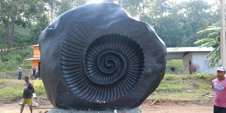 चितवनको माडीमा चक्रशिला स्थापना