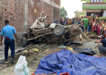 नवलपरासीको देवचुलीमा जीप दुर्घटना, ६ जनाको मृत्यु