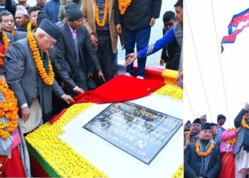 झुलाघाटबाट नेकपा एमालेको मध्य पहाडी लोकमार्ग सङ्कल्प यात्रा सुरु