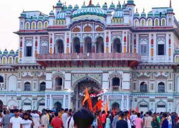 रामजानकी विवाहका लागि जनकपुरधाममा दर्शनार्थीहरुको घुइँचो