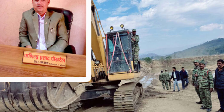 चुरे उत्खननमा सक्रिय रहेका कर्जन्हाका वडा अध्यक्ष पोखरेल र क्रेसर संचालक खलिल पक्राउ