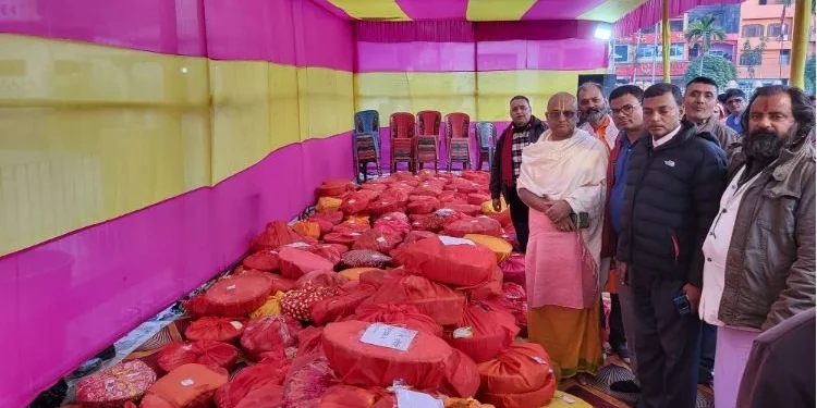 जनकपुरधामबाट अयोध्यास्थित रामदरबारमा कोसेली पठाइँदै