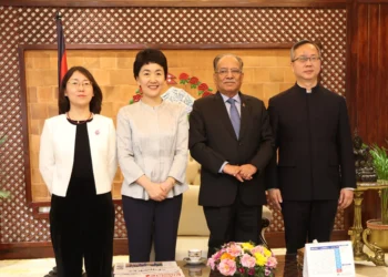 प्रधानमन्त्रीसँग चिनियाँ उपमन्त्रीको शिष्टाचार भेट