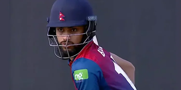 नेदरल्यान्ड्सविरुद्ध नेपालले बनायो ३५ ओभरमा ६ विकेट गुमाएर ११४ रन