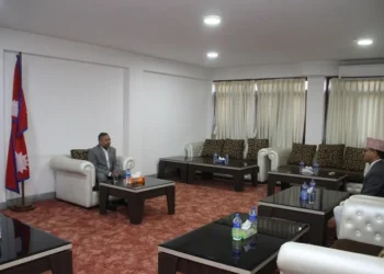 राष्ट्रियसभा अध्यक्षद्वारा उपराष्ट्रपतिसँग भेट