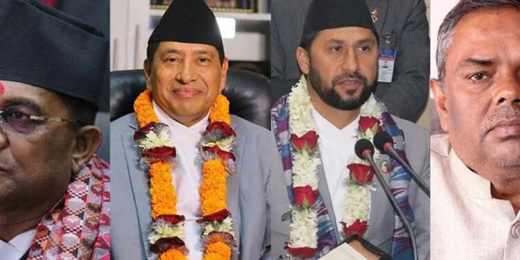 प्रचण्ड नेतृत्वको मन्त्रिपरिषद‍्मा चार जना उपप्रधानमन्त्री