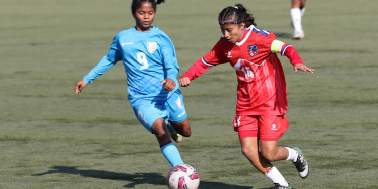 यू–१६ मा नेपालविरुद्ध भारतको १० गोल