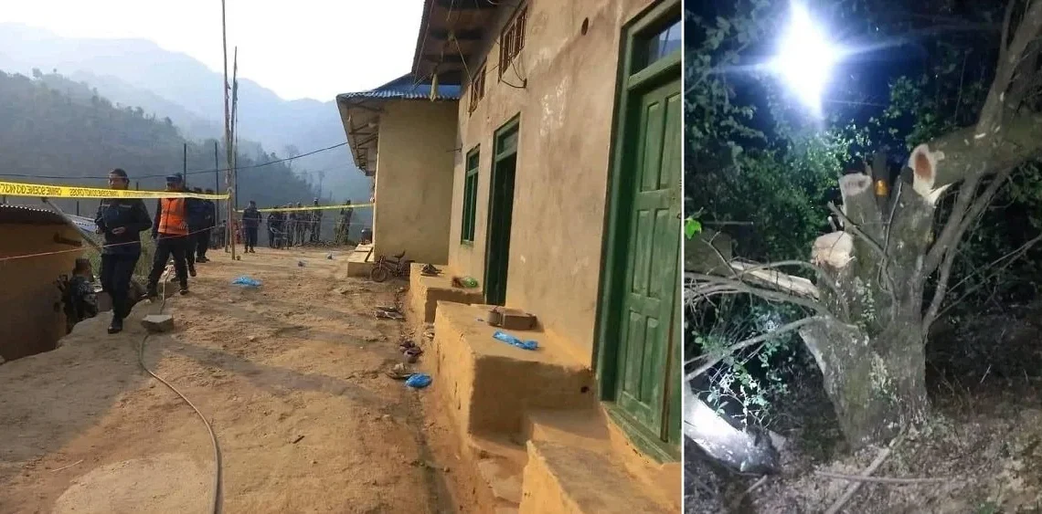 ४ वर्षअघि लुटिएको थियो अहिले काटिएको बुद्धचित्त रुखको माला