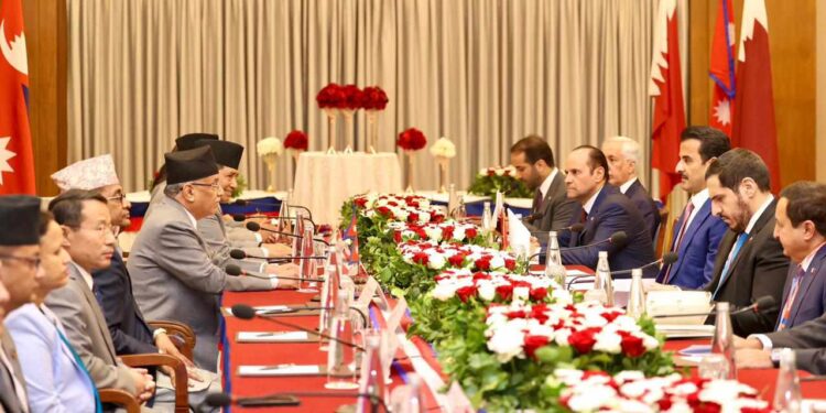 नेपाल र कतारबिच दुईपक्षीय वार्ता