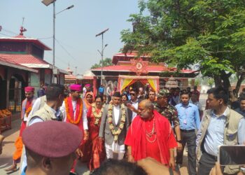 राष्ट्रपति पौडेलद्वारा छिन्नमस्ता मन्दिरमा पूजा अर्चना