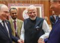 ब्रिक्स शिखर सम्मेलनमा मोदी, पुटिन र सीको ‘एकता प्रदर्शन’